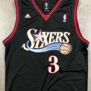 Allen Iverson Black Sixers Jersey